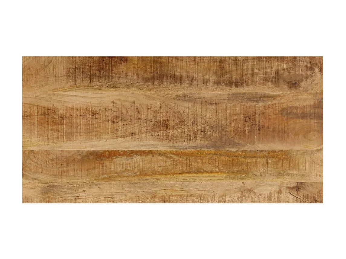 Goud Salontafel 100x50x35 cm Massief mangohout en staal