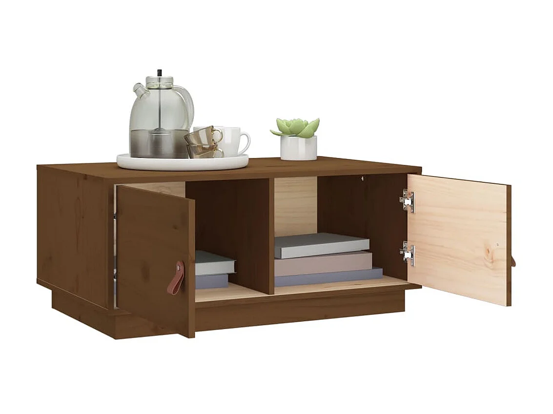 Gold Salontafel Honingbruin 80x50x35 cm Massief grenenhout