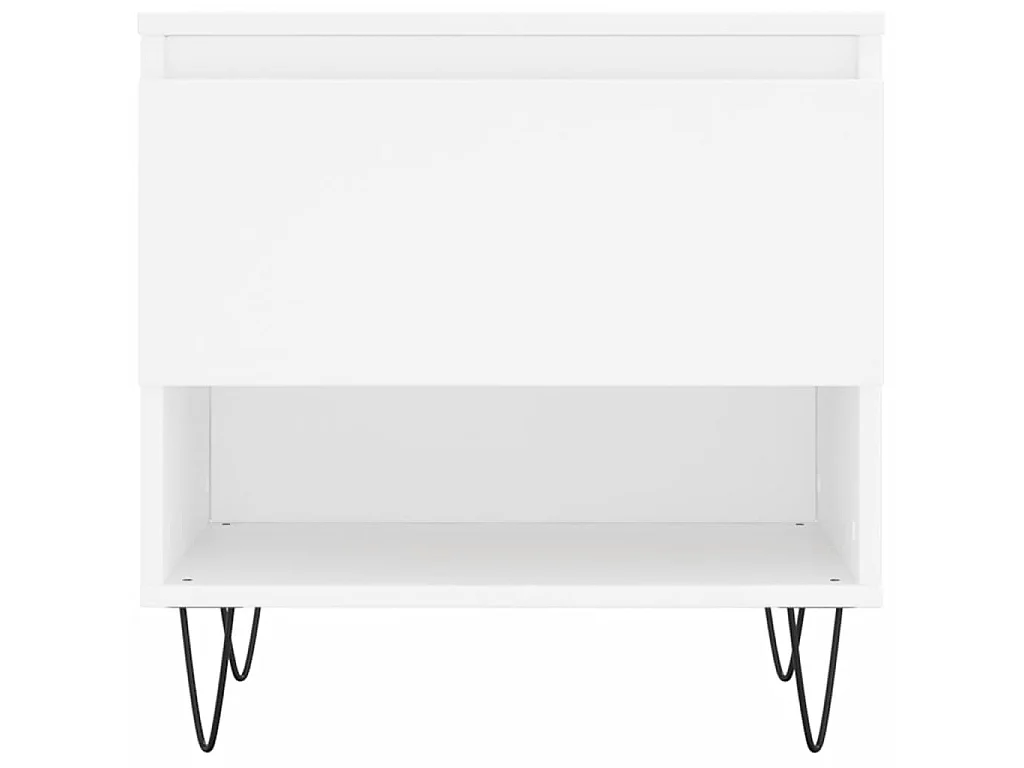 Mesas de centro Gold 2 piezas blanco 50x46x50 cm madera contrachapada