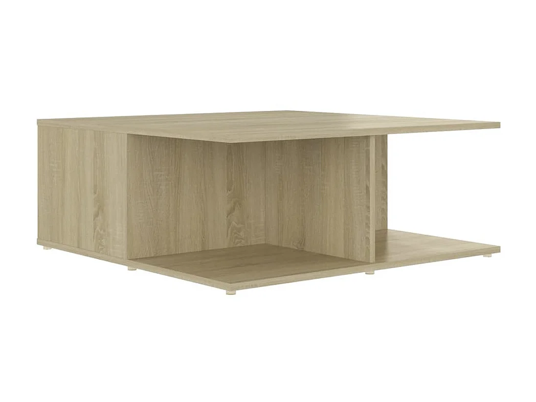 Table basse Chêne sonoma 80x80x31 cm Aggloméré