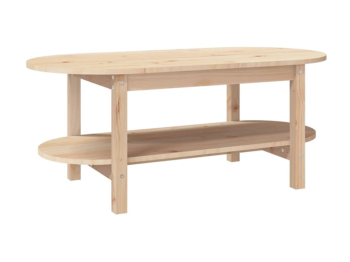 Goud Salontafel 110x55x45 cm Massief grenenhout