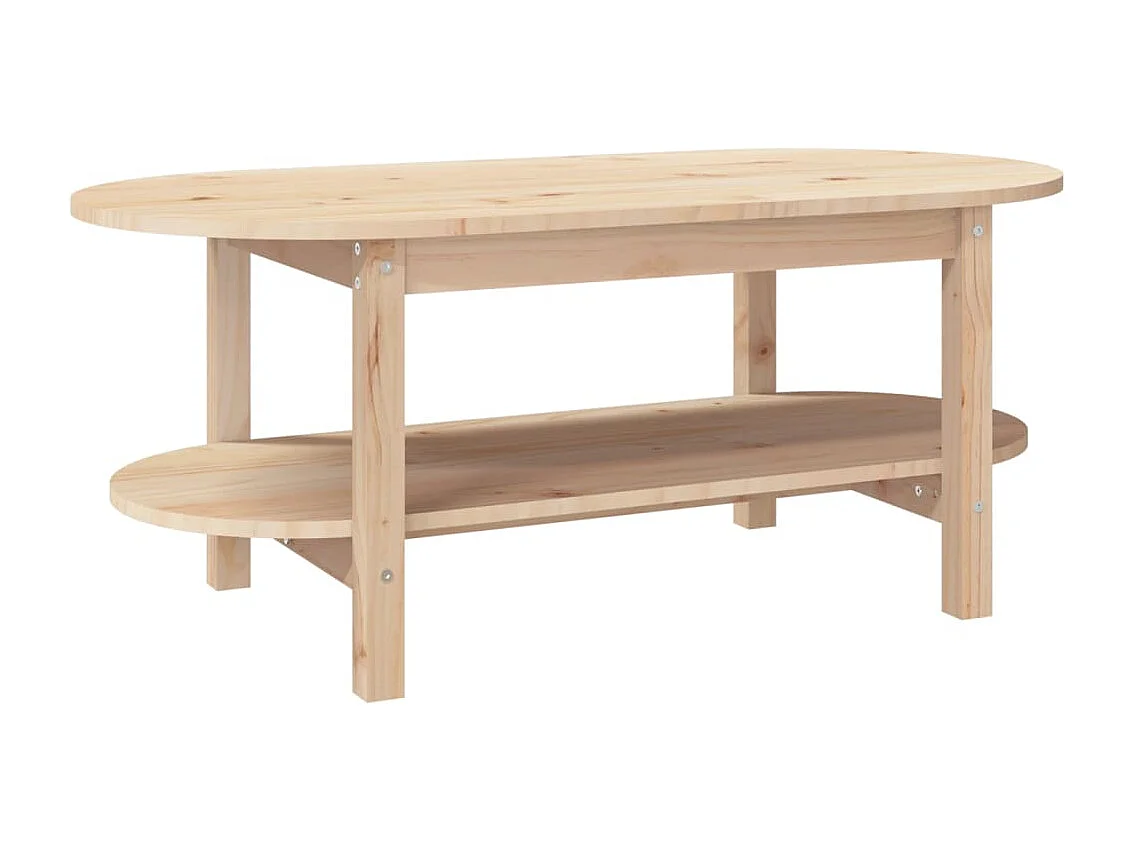 Goud Salontafel 110x55x45 cm Massief grenenhout