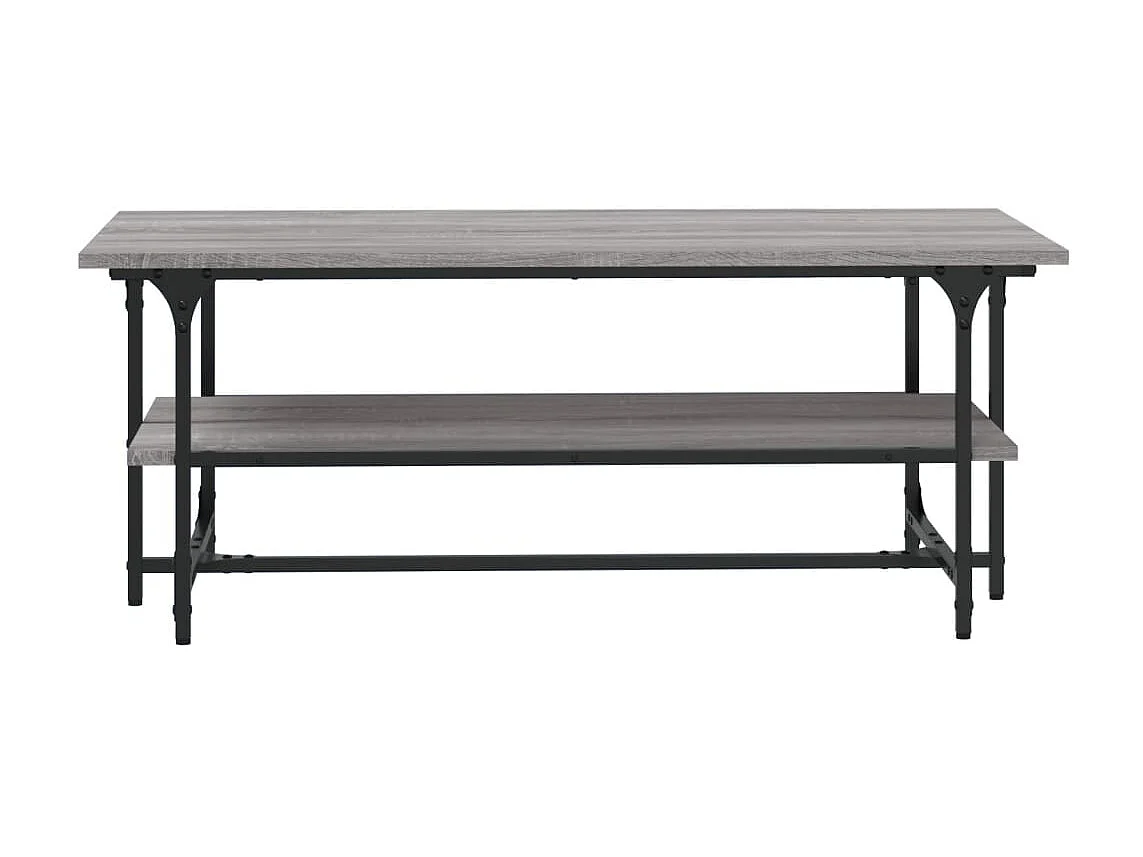 Mesa de centro cinza Gold Sonoma 100x50x40 cm Madeira trabalhada