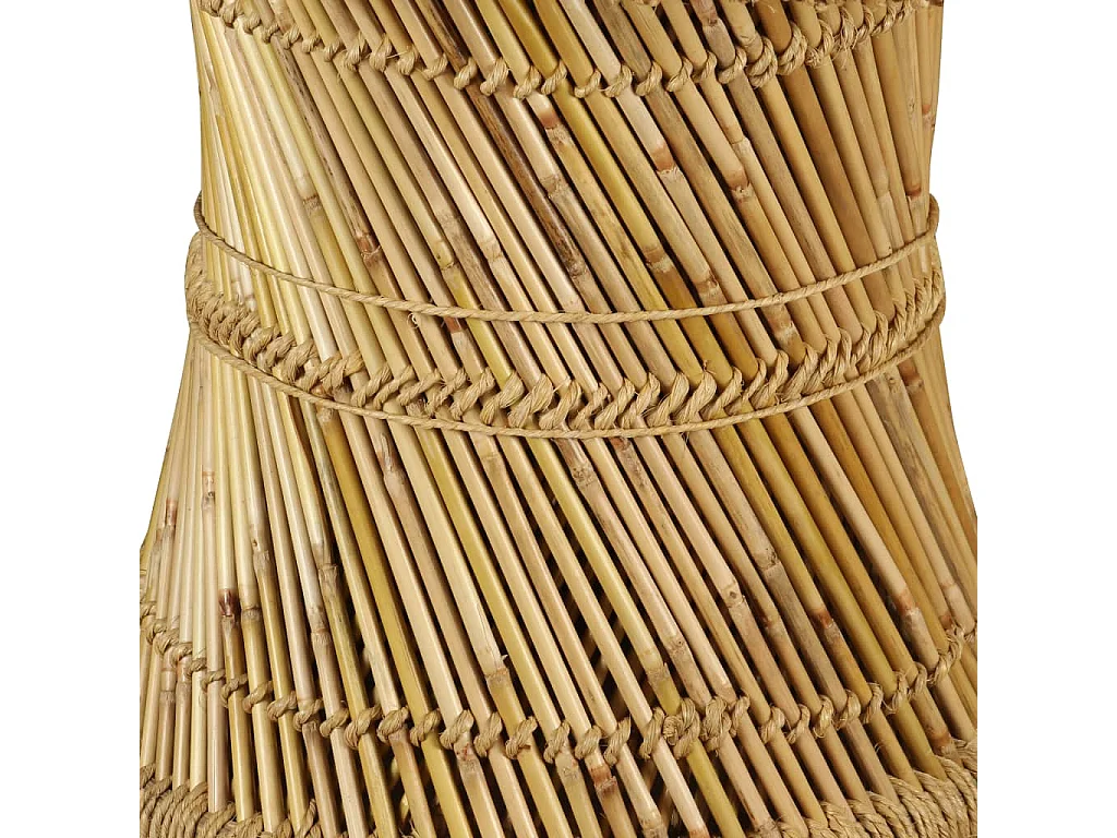 Mesa de centro octogonal de bambú 60 x 60 x 45 cm