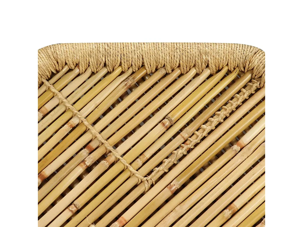 Mesa de centro octogonal de bambú 60 x 60 x 45 cm