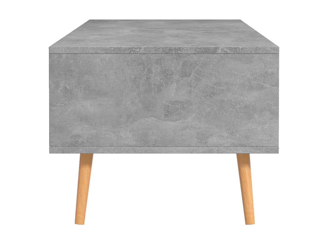 Mesa de centro dourada Concreto cinza 100x49,5x43 cm Aglomerado