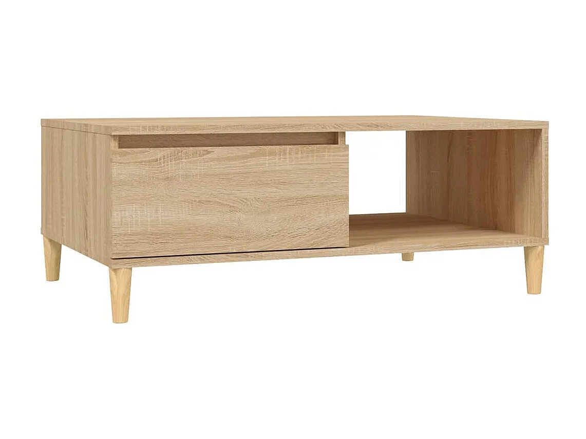 Table basse Chêne sonoma 90x60x35 cm Aggloméré