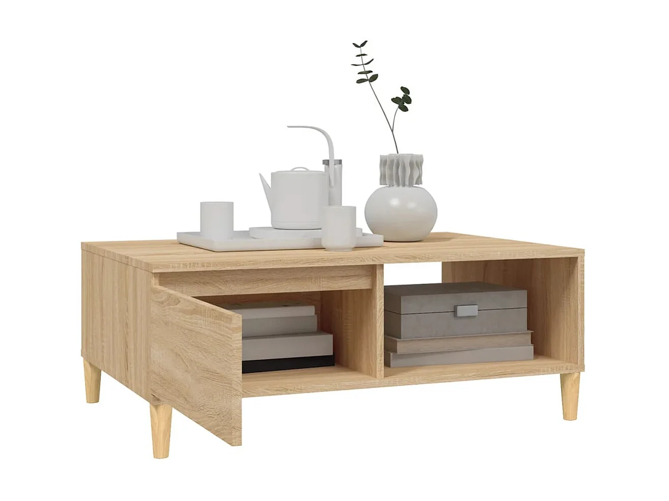 Table basse Chêne sonoma 90x60x35 cm Aggloméré