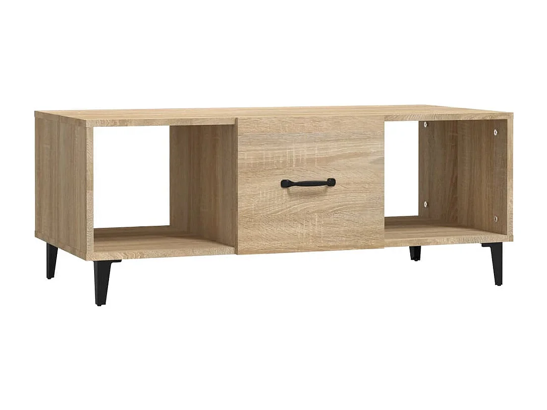 Gold Salontafel Sonoma eiken 102x50x40 cm Bewerkt hout
