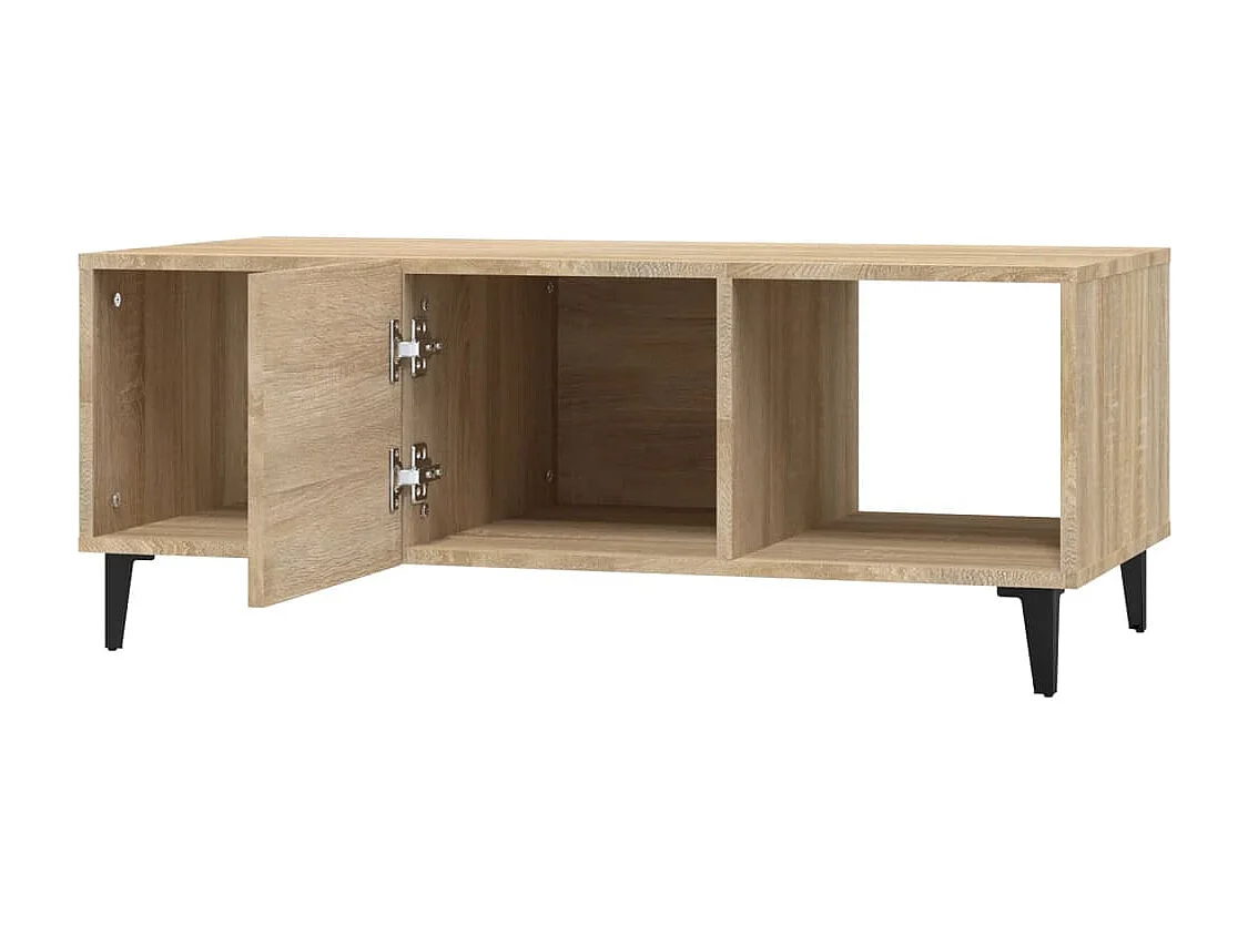 Gold Salontafel Sonoma eiken 102x50x40 cm Bewerkt hout