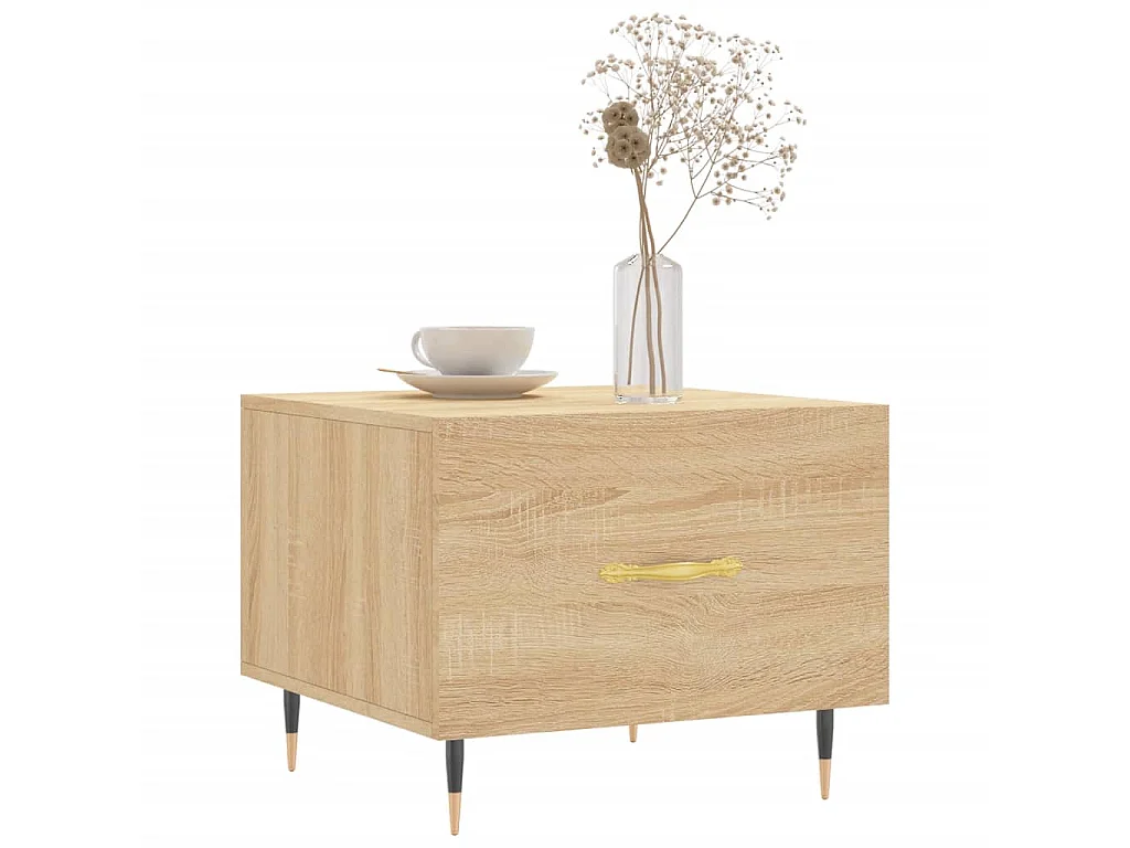Tables basses 2 pcs chêne sonoma 50x50x40 cm bois d'ingénierie