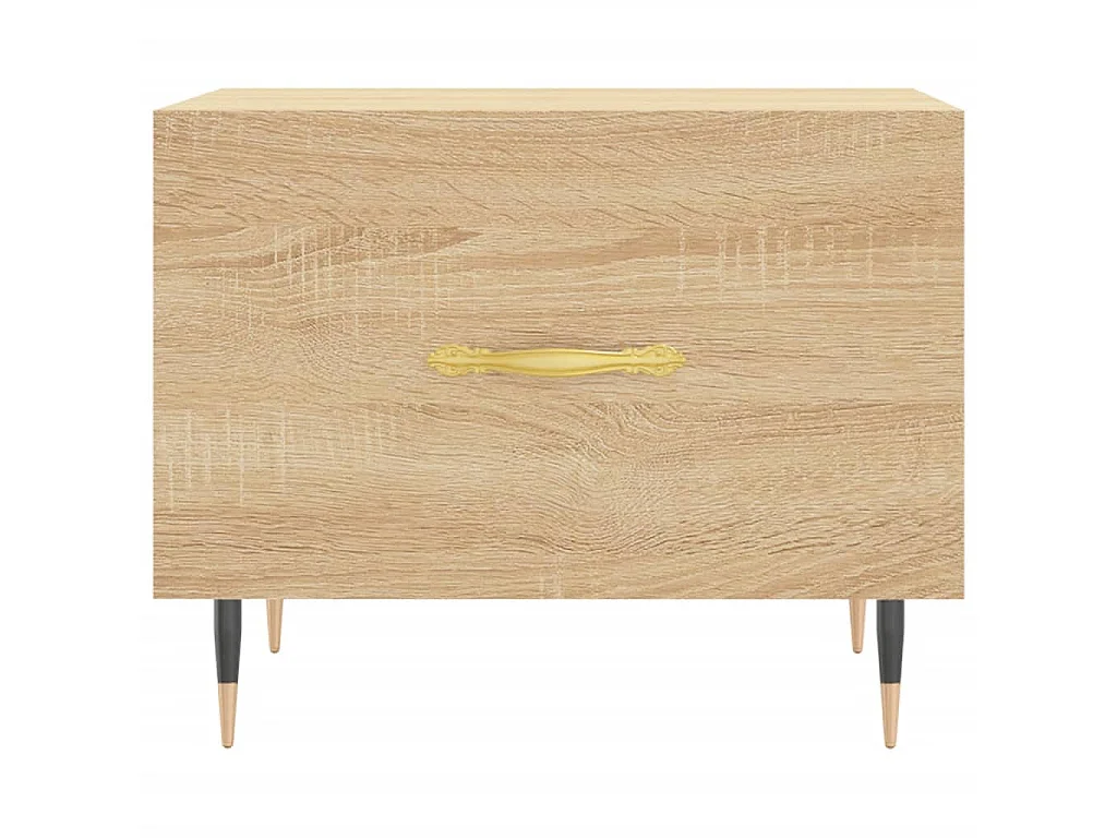 Tables basses 2 pcs chêne sonoma 50x50x40 cm bois d'ingénierie