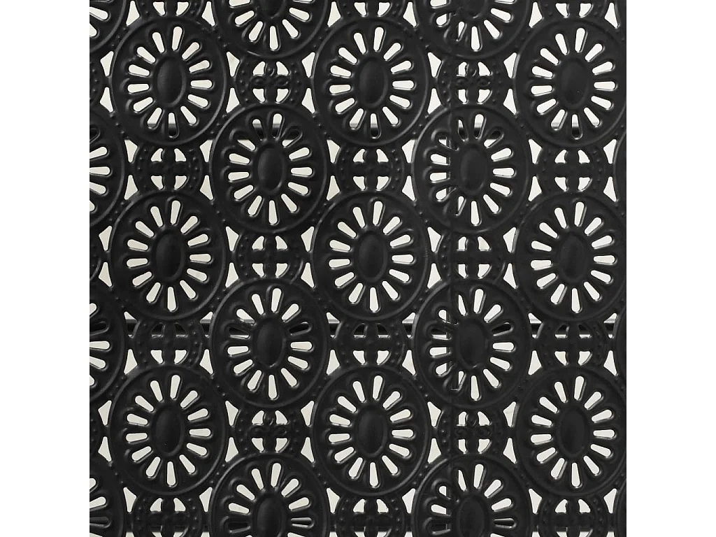 Tavolino da caffè pieghevole dorato in stile vintage in metallo 100 x 50 x 45 cm Nero