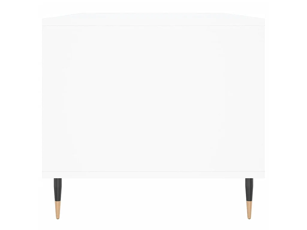 Tavolino Gold Bianco 90x49x45 cm MDF