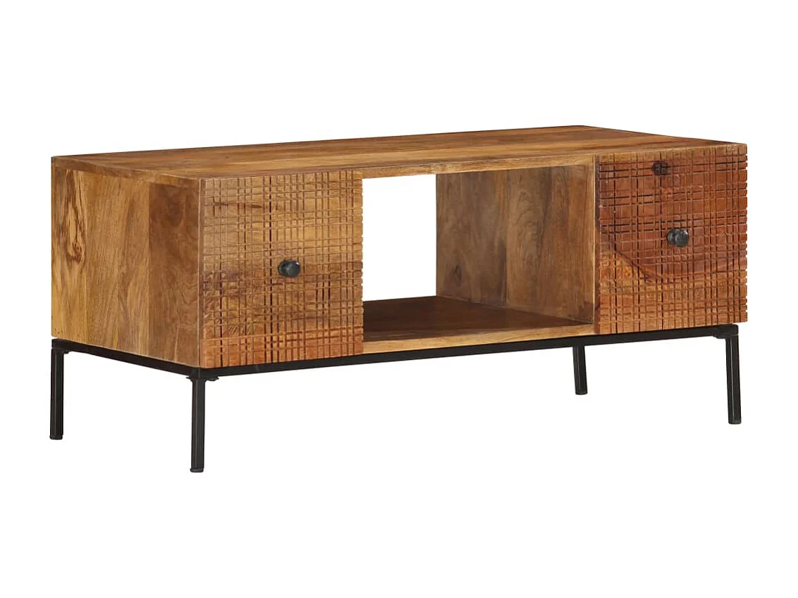 Table basse 90x45x40 cm Bois de manguier massif