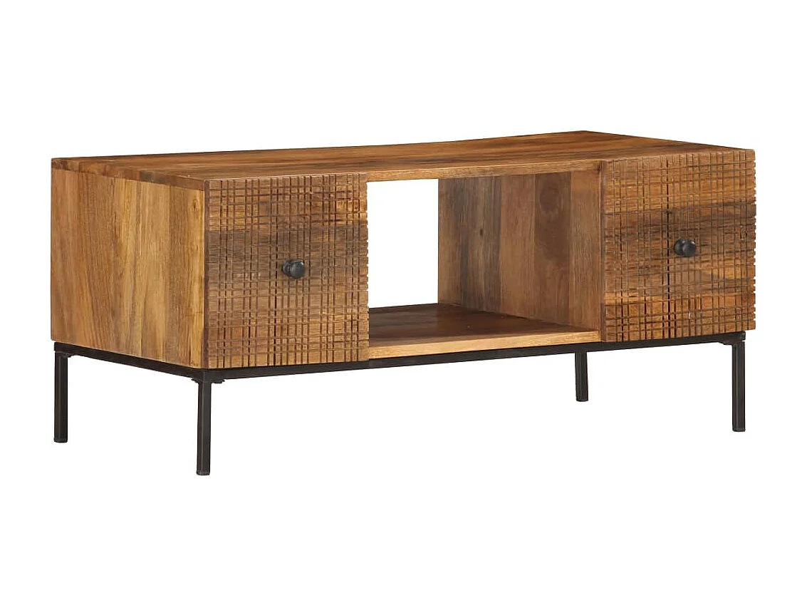 Table basse 90x45x40 cm Bois de manguier massif