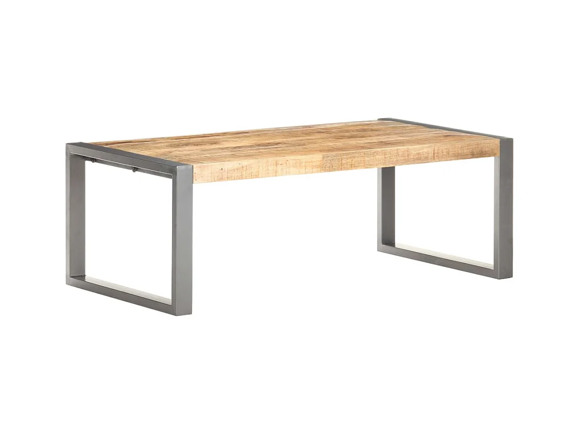 Table basse 110x60x40 cm Bois de manguier brut