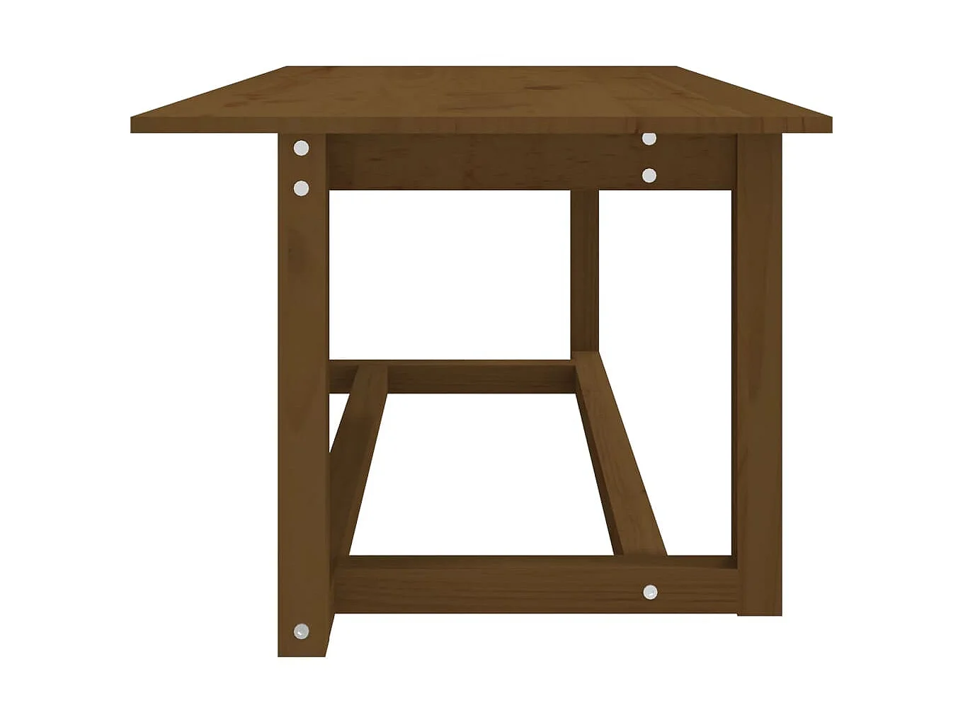 Mesa de centro Gold Marrón miel 110x55x45 cm Madera maciza de pino