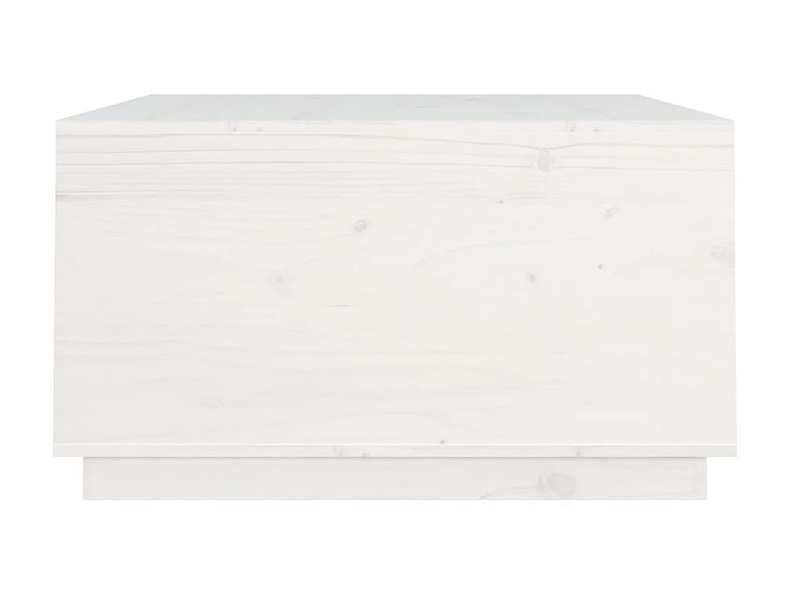 Mesa de centro Gold Blanco 80x80x45 cm Madera maciza de pino