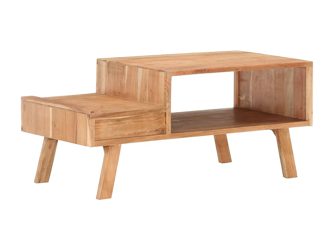 Mesa de centro Gold 100x50x45 cm Madera maciza de acacia