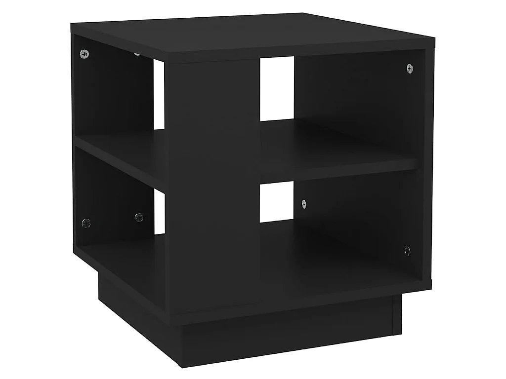 Tavolino Gold Nero 40x40x43 cm MDF