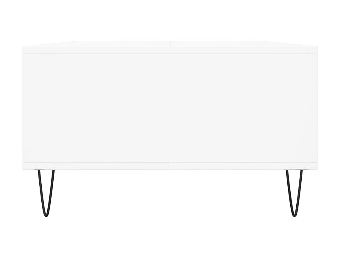 Mesa de centro Gold blanca 104x60x35 cm de madera contrachapada