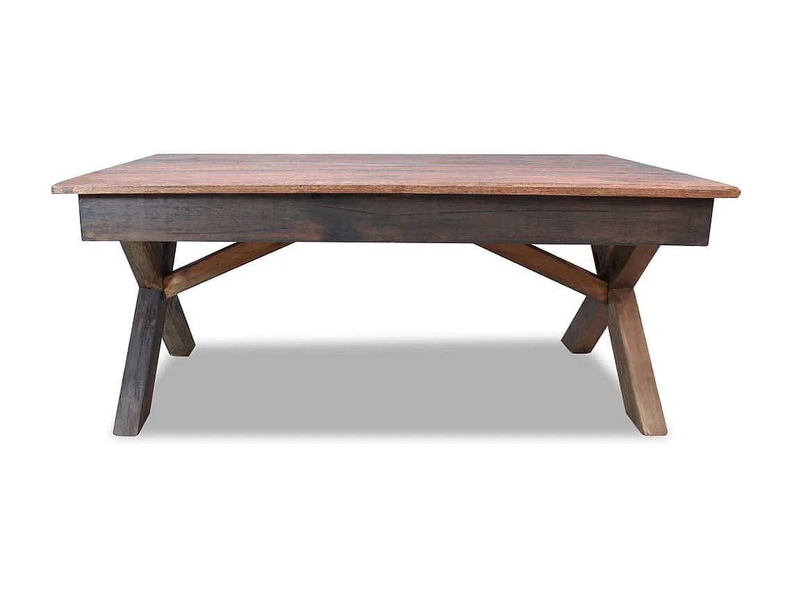 Tavolino Gold Legno massello di recupero 110 x 60 x 45 cm