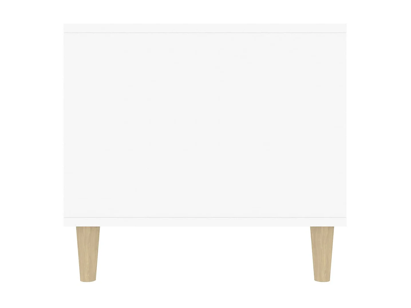 Mesa de centro Gold Blanco brillo 90x49x45 cm Madera contrachapada