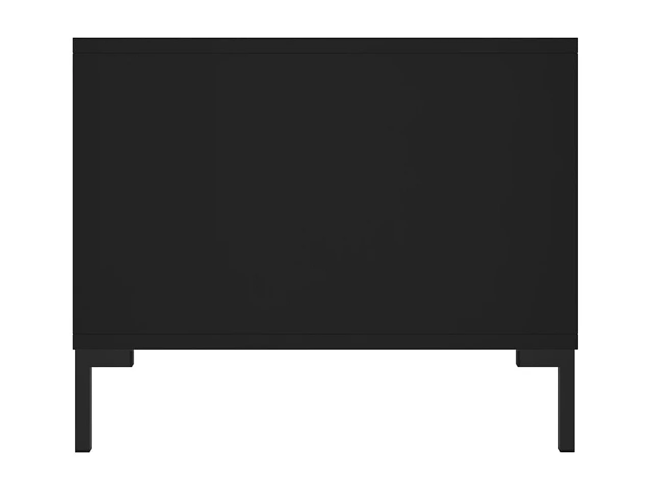 Mesa de centro Gold negra 102x50x40 cm de madera contrachapada