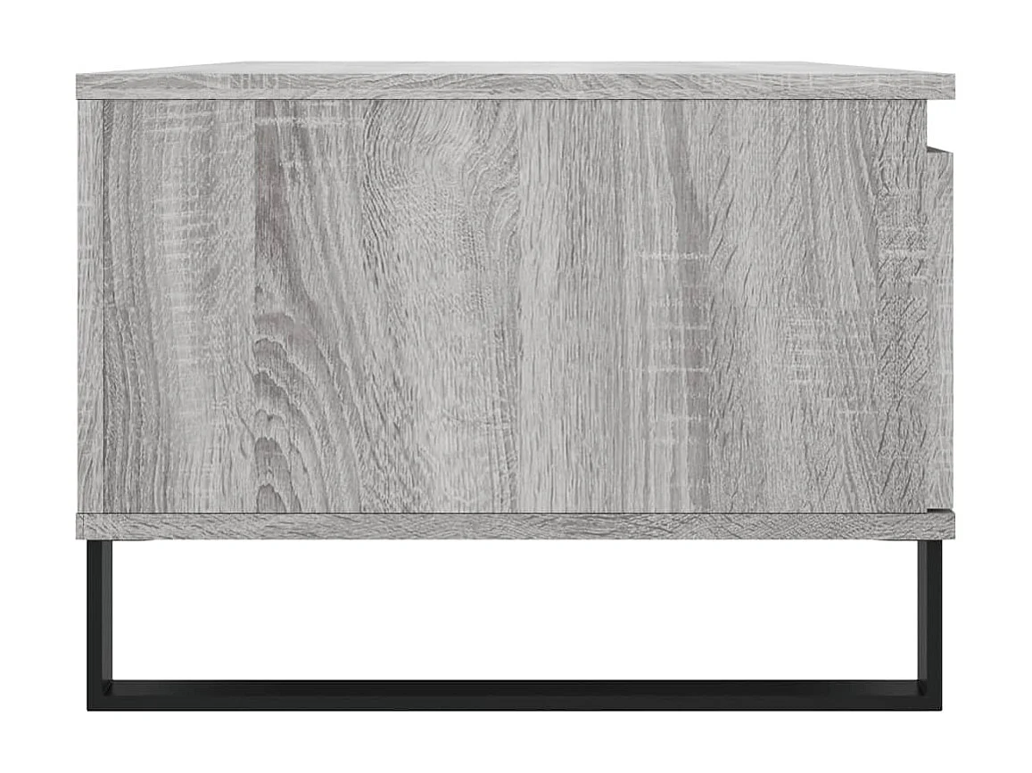 Table basse Sonoma gris 90x50x36,5 cm Bois d'ingénierie