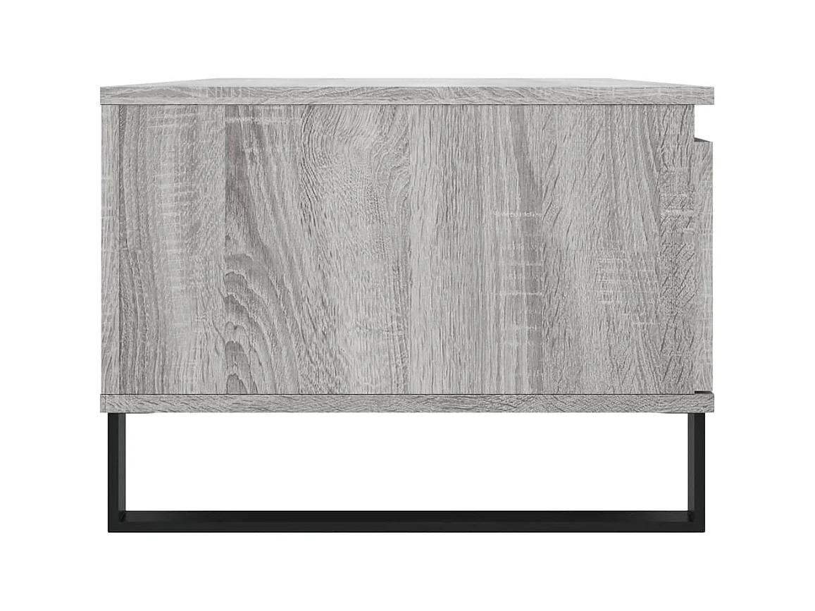Table basse Sonoma gris 90x50x36,5 cm Bois d'ingénierie