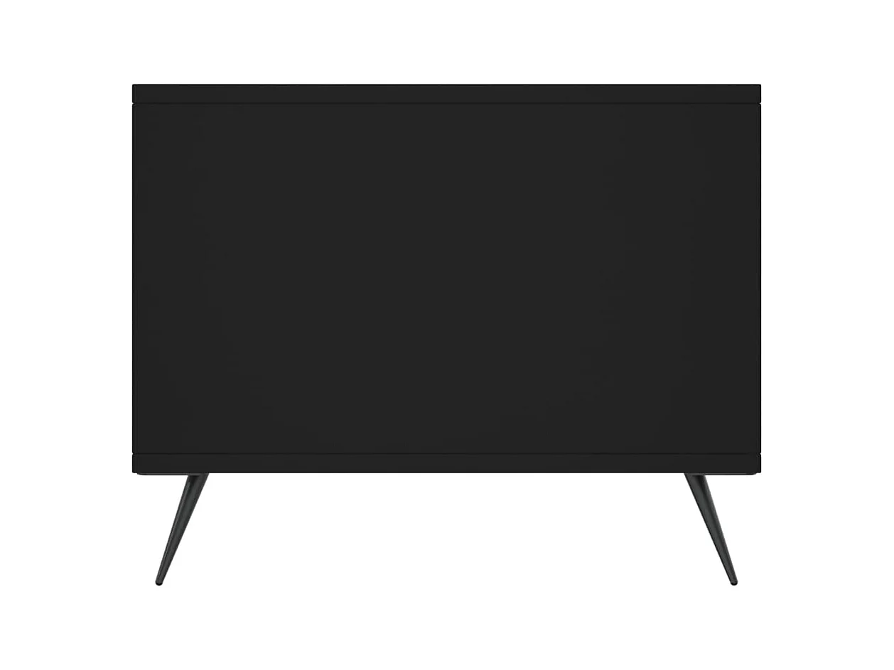 Table basse noir 90x50x40 cm bois d'ingénierie