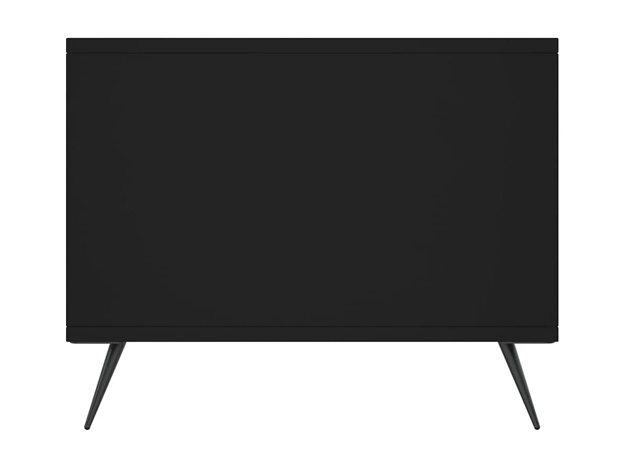 Gold Couchtisch schwarz 90x50x40 cm Holzwerkstoff