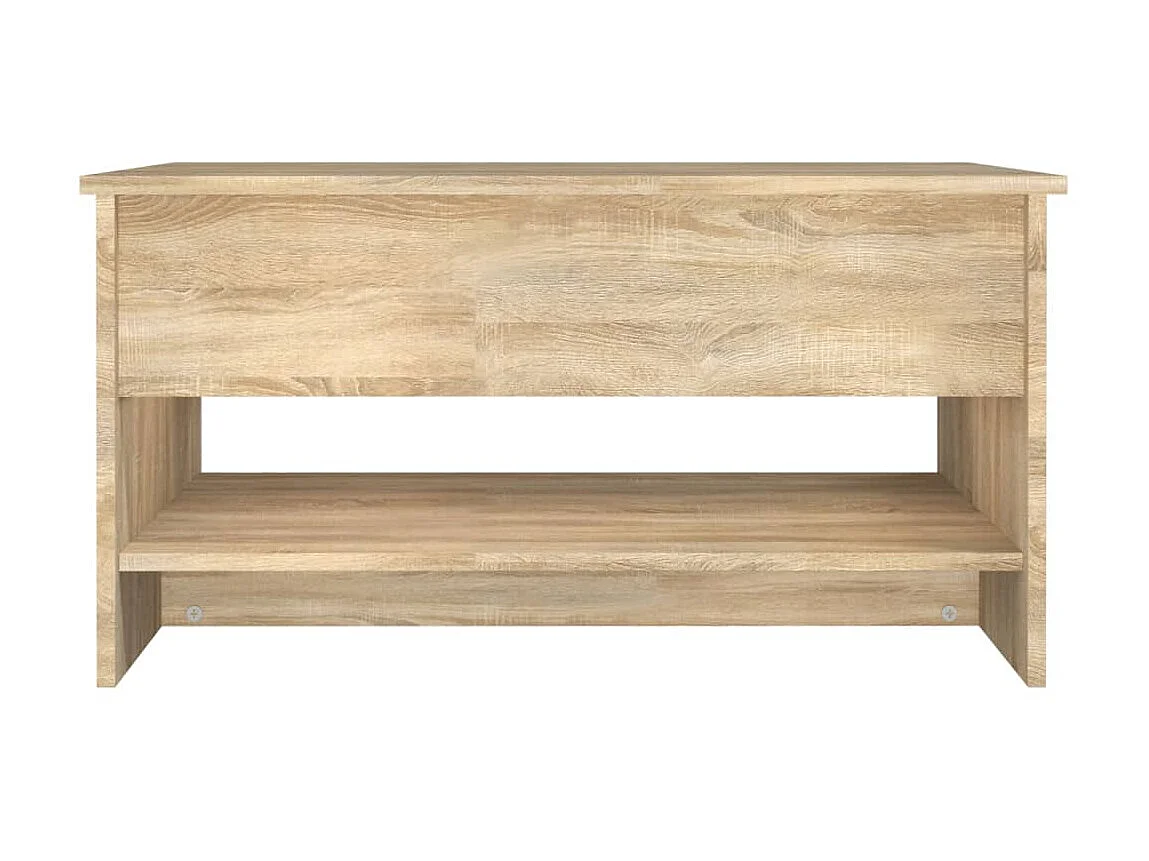 Mesa de centro dourada carvalho Sonoma 80x50x40 cm Madeira artificial