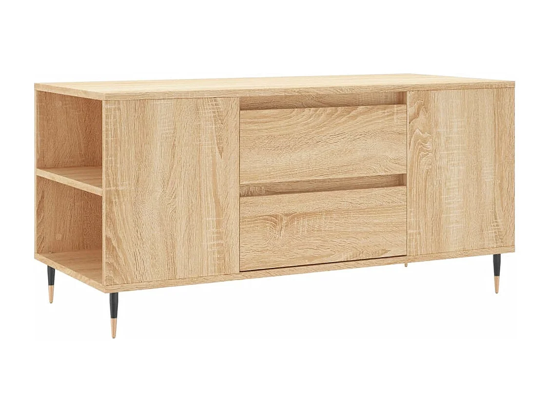 Table basse chêne sonoma 102x44,5x50 cm bois d'ingénierie