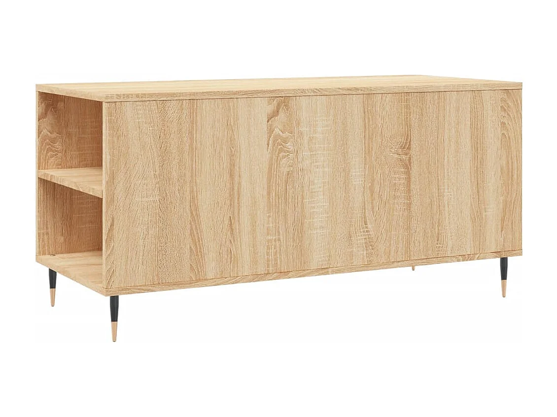 Table basse chêne sonoma 102x44,5x50 cm bois d'ingénierie