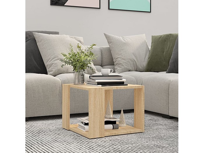 VIDAXL - Tavolino Rovere Sonoma 60x40x45 Cm In Truciolato