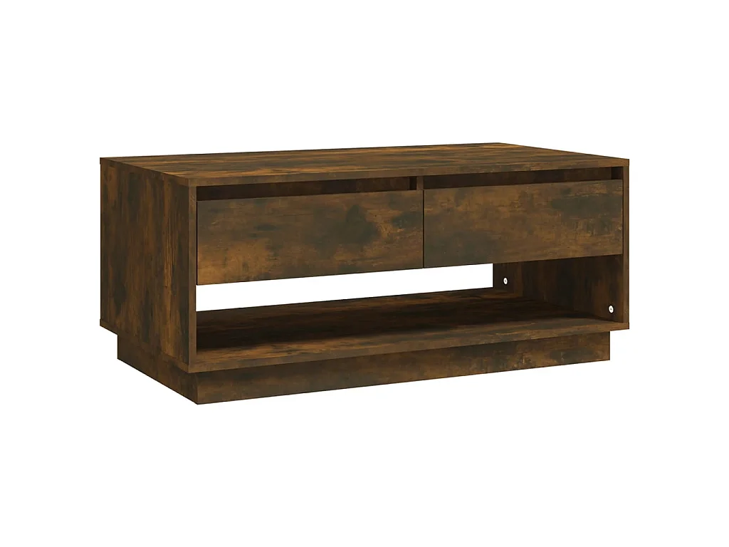 Table basse Chêne fumé 102,5x55x44 cm Aggloméré