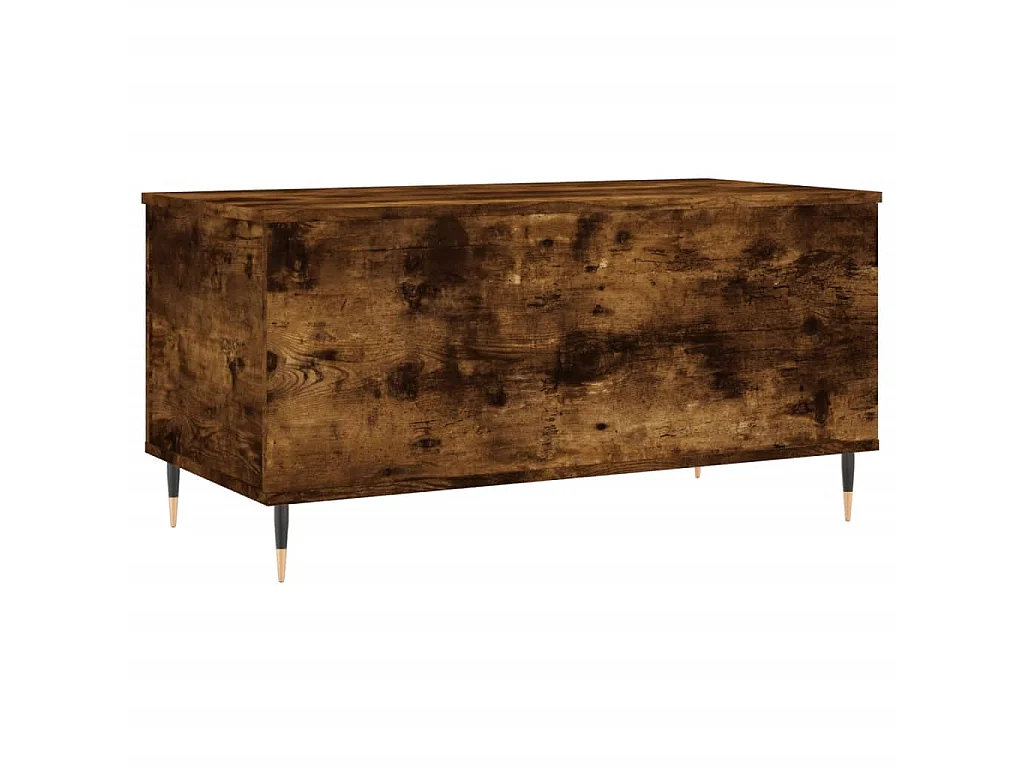 Table basse Chêne fumé 90x44,5x45 cm Bois d'ingénierie