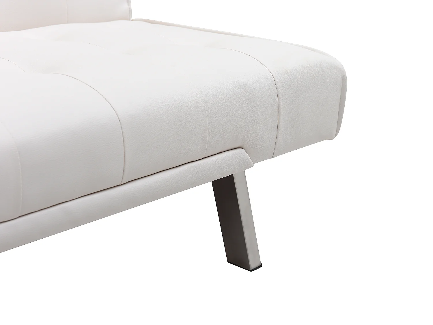 Divano letto clic clac in similpelle Bianco - GUILLAUME