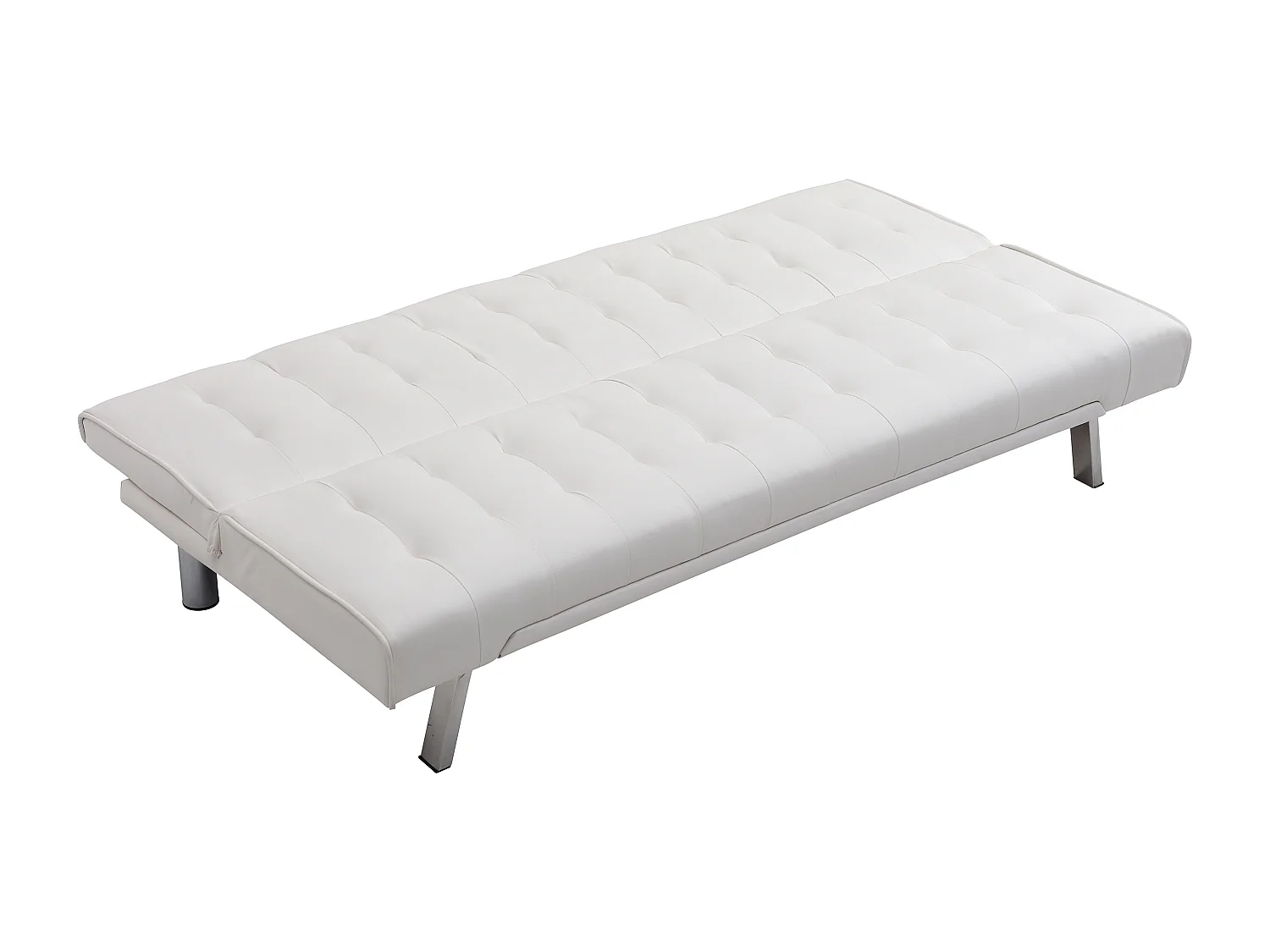 Divano letto clic clac in similpelle Bianco - GUILLAUME