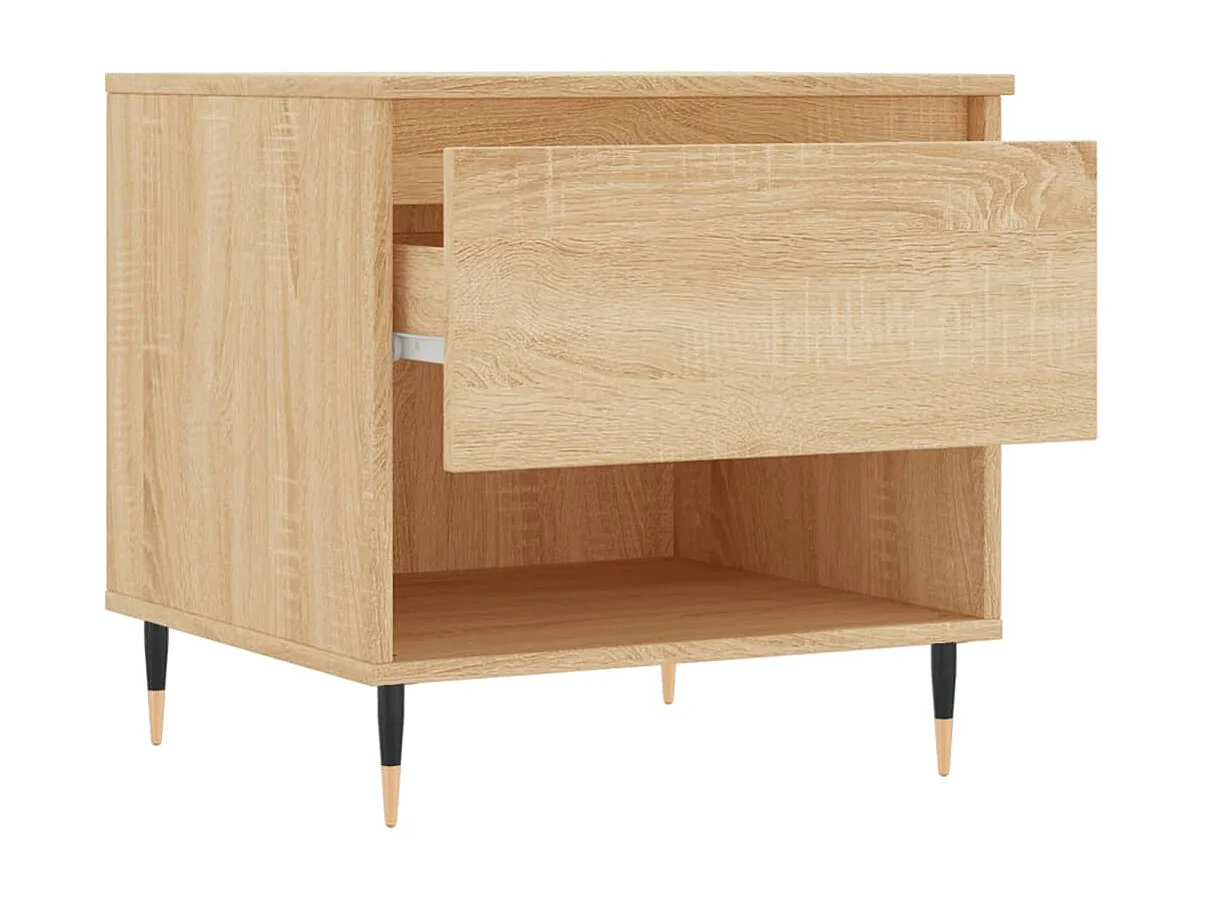 Tavolini Gold 2 pezzi rovere Sonoma 50x46x50 cm legno composito