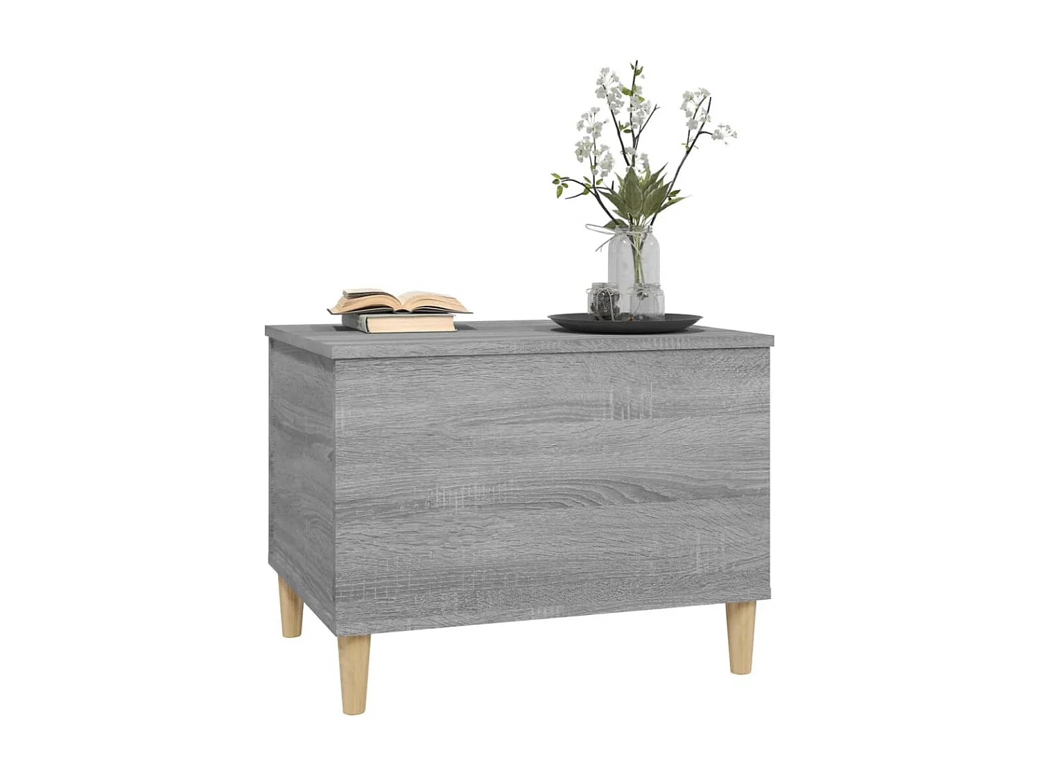 Mesa de centro Gold Sonoma gris 60x44,5x45 cm Madera contrachapada