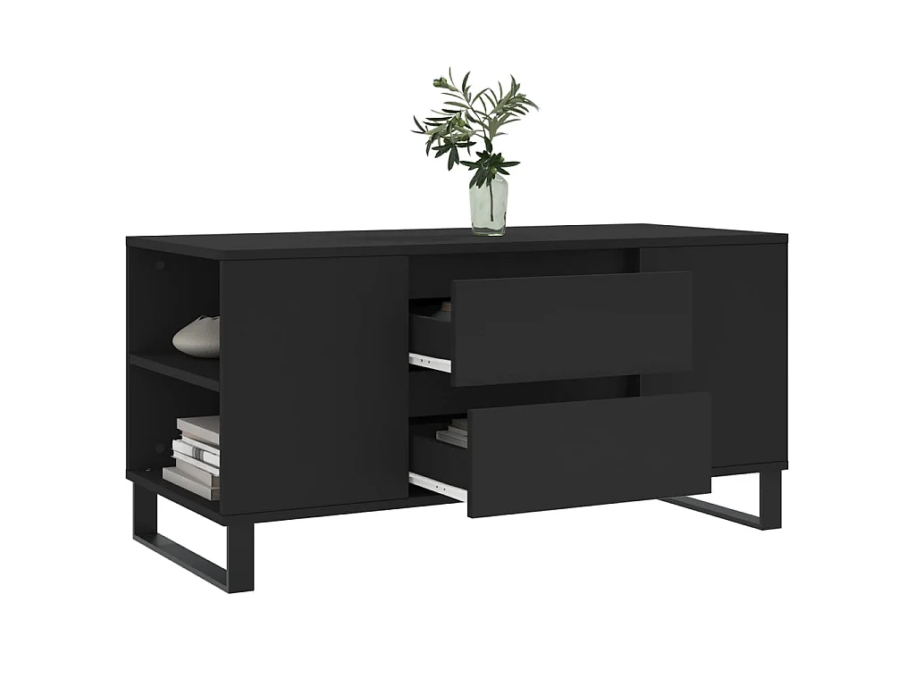 Gold Salontafel zwart 102x44,5x50 cm samengesteld hout