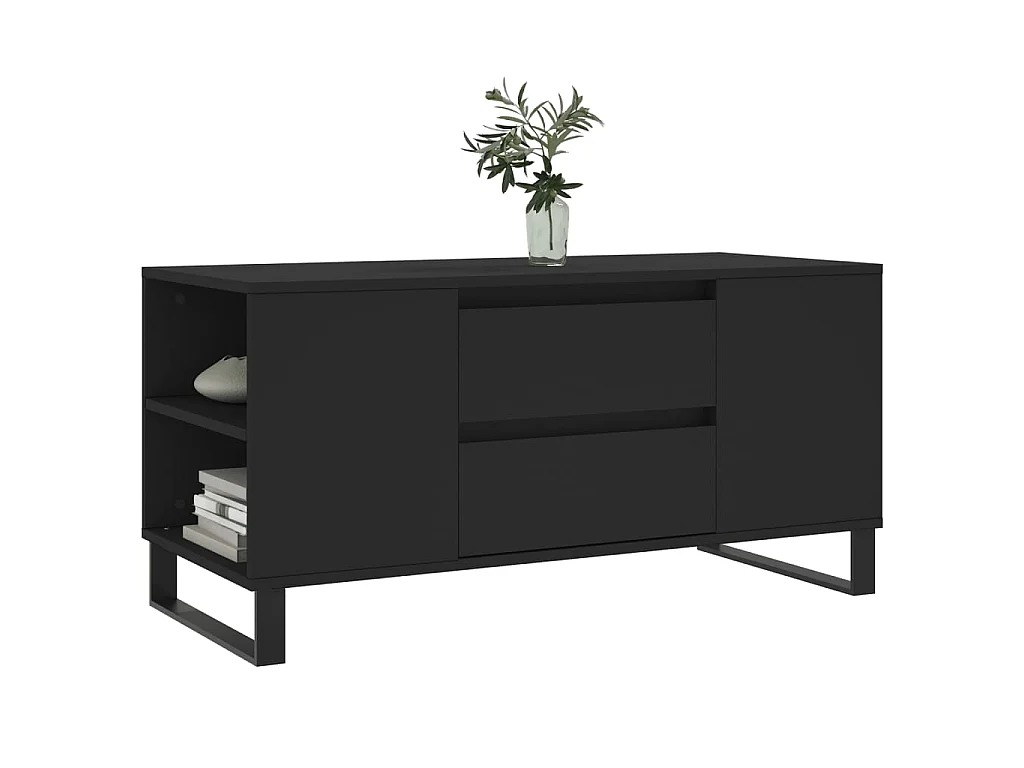 Gold Salontafel zwart 102x44,5x50 cm samengesteld hout