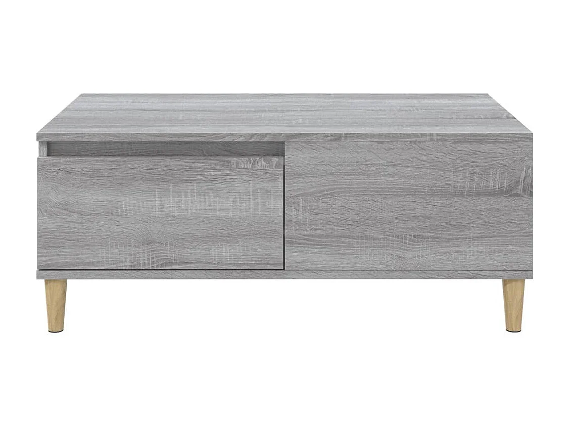 Gouden Sonoma grijze salontafel 90x50x36,5 cm Bewerkt hout