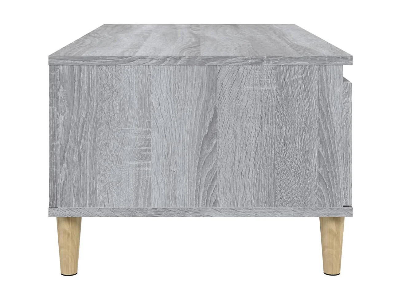 Gouden Sonoma grijze salontafel 90x50x36,5 cm Bewerkt hout