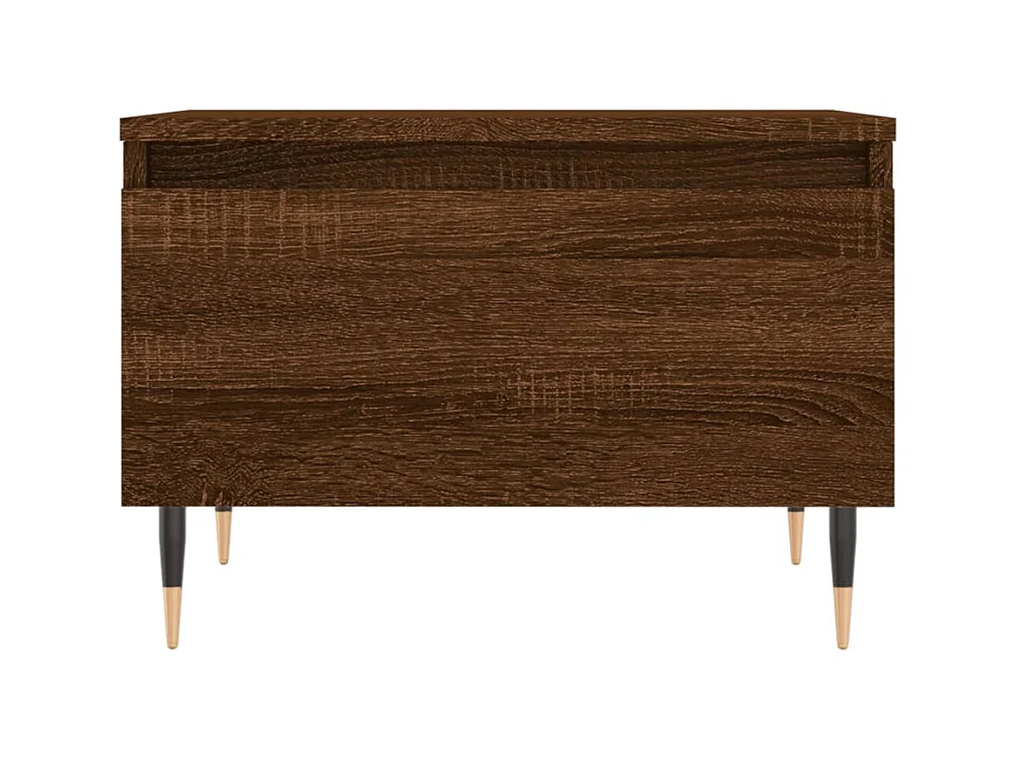 Tables basses 2 pcs chêne marron 50x46x35 cm bois d'ingénierie