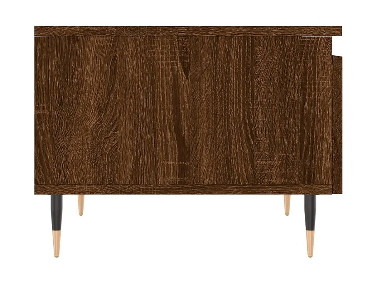 Gold Salontafels 2 stuks bruin eiken 50x46x35 cm samengesteld hout