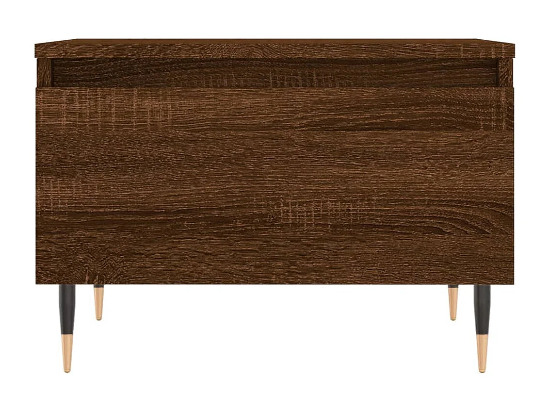 Gold Salontafels 2 stuks bruin eiken 50x46x35 cm samengesteld hout